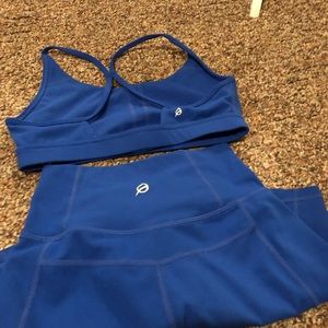 P’TULA Cobalt blue top and short size medium